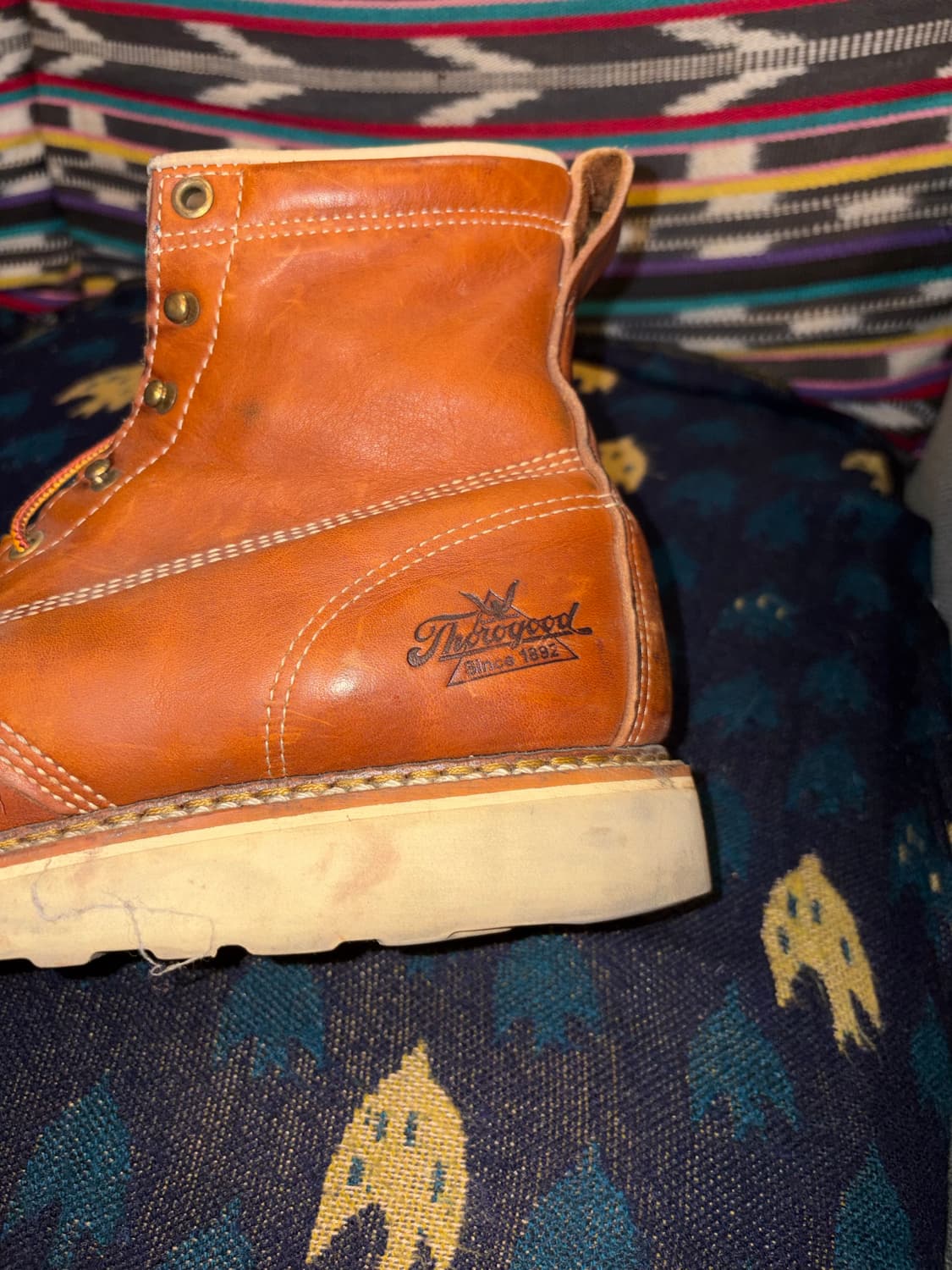 Thorogood USA moc toe leather boots 10D 상품이미지9