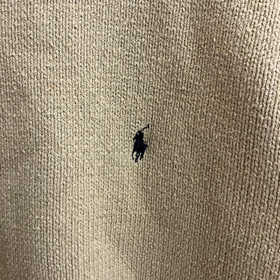 N71 폴로 코튼 니트 베이지 상품이미지4