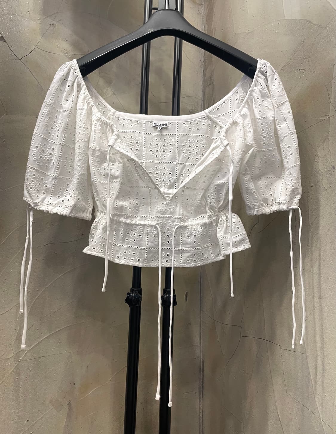가니 Broderie Anglaise Cropped Top 55~66 상품이미지7