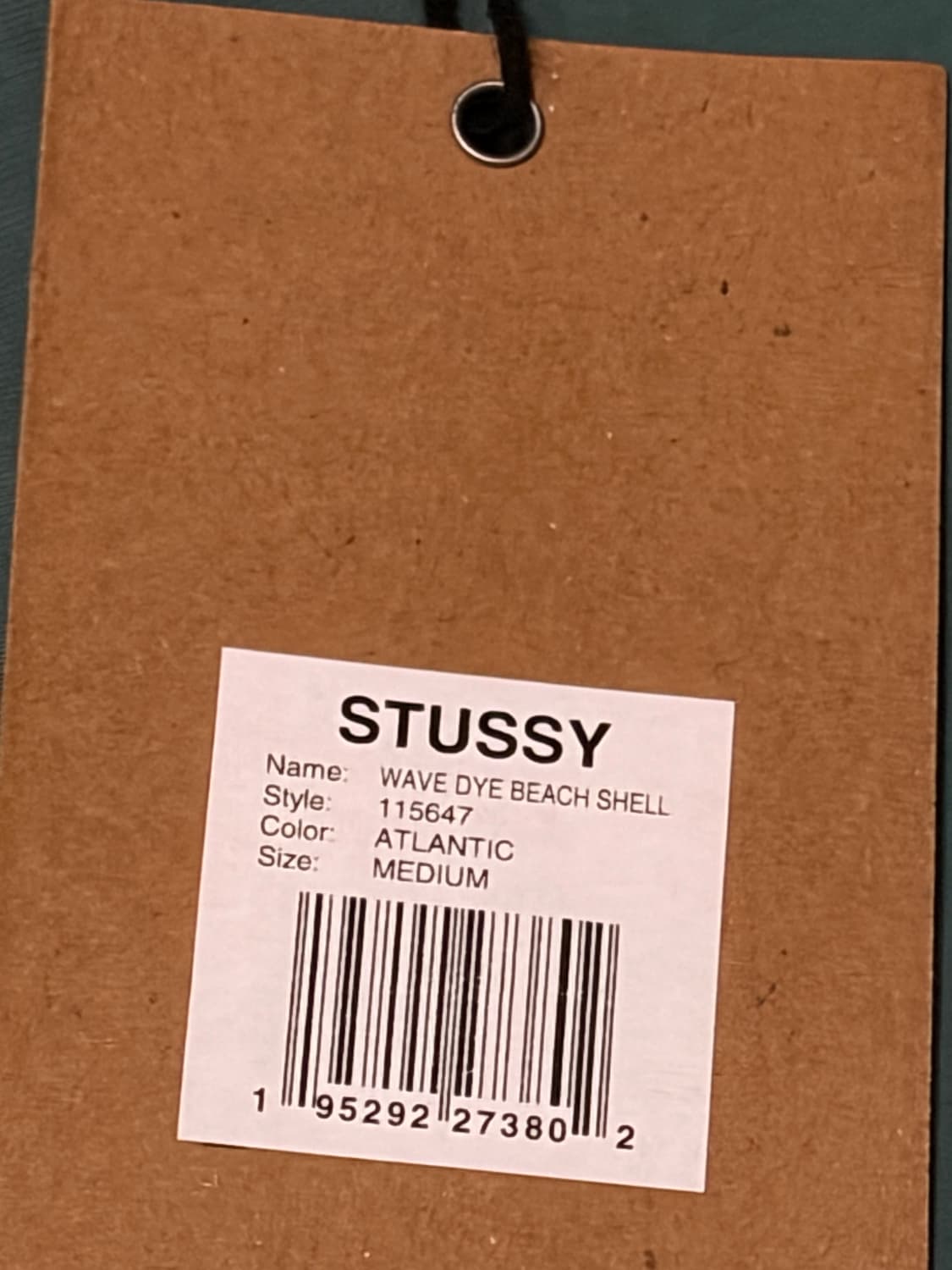 크림택 제거x) 스투시 비치 쉘 자켓 아틀란틱 m 상품이미지4