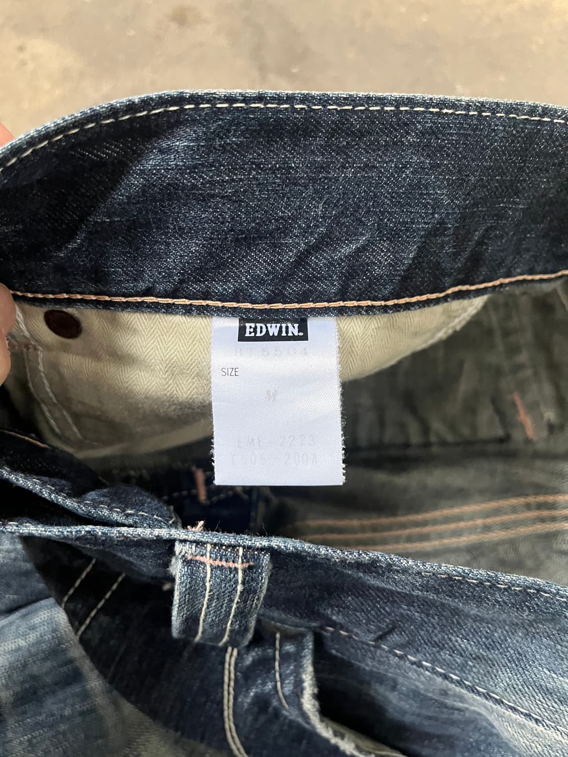 Edwin(japan made) 로우라이즈 부츠컷 데님 팬츠  상품이미지6