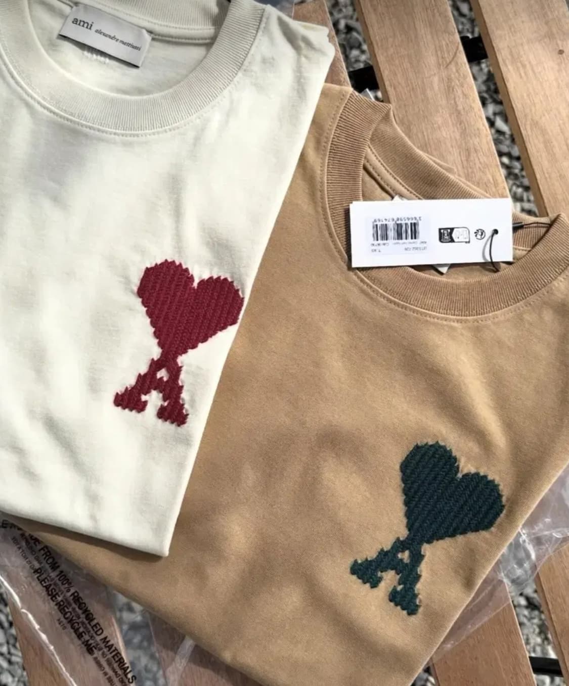 아미 빅하트 반팔 xs ~xl 오버핏 상품이미지1