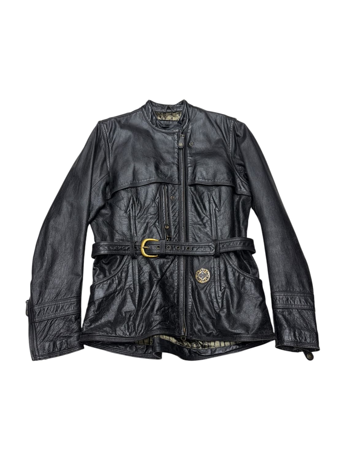 00s Harley-Davidson 벨티드 레더 자켓 상품이미지1
