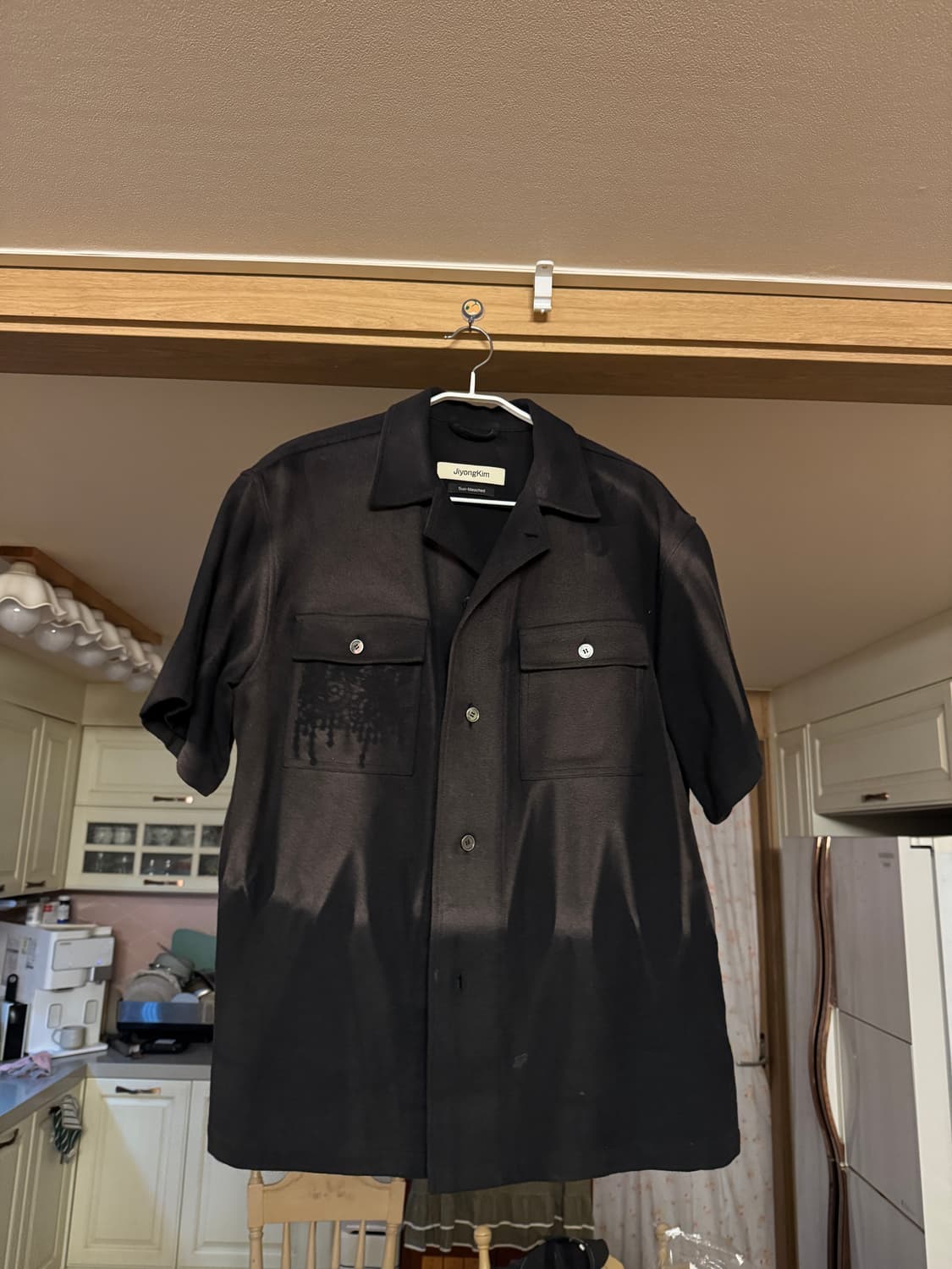 24SS 반팔 셔츠 블랙 상품이미지1