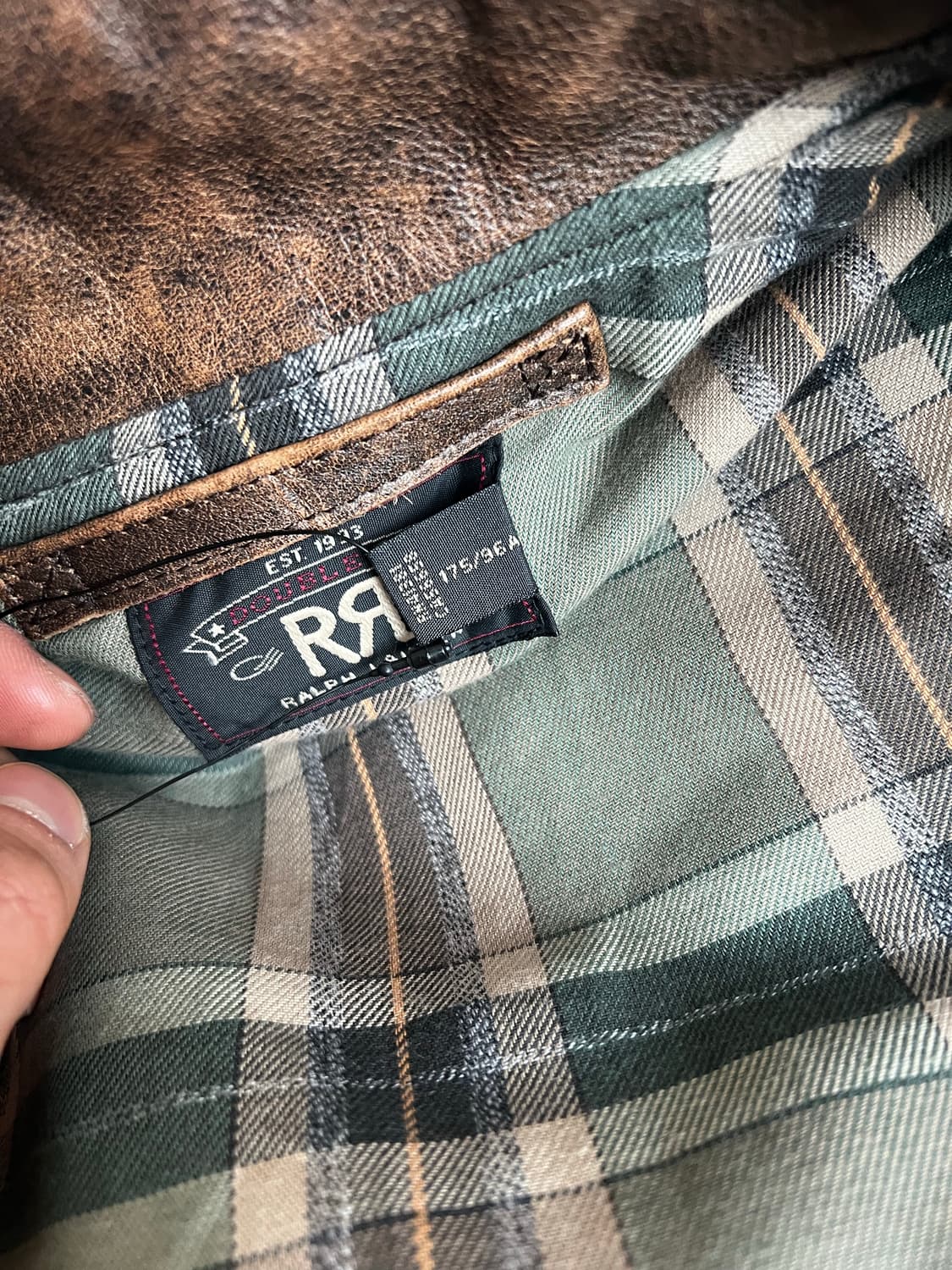 RRL 더블알엘 24ss 더블라이더 딘 모토 레더 가죽 자켓 M 상품이미지10