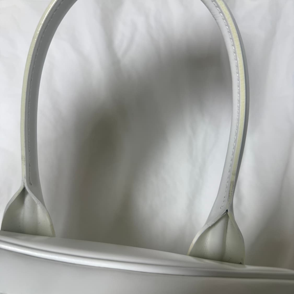 꼼데가르송 아오야마백 라운드 3호 화이트 토트백  상품이미지8