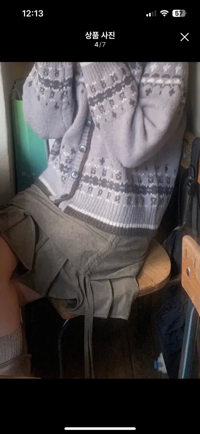 카모 빈티지 스커트 모리걸 모리룩 상품이미지4