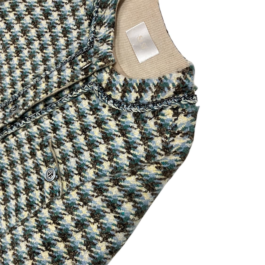 SJSJ 체크 미디움 트위드 자켓 XS 상품이미지5