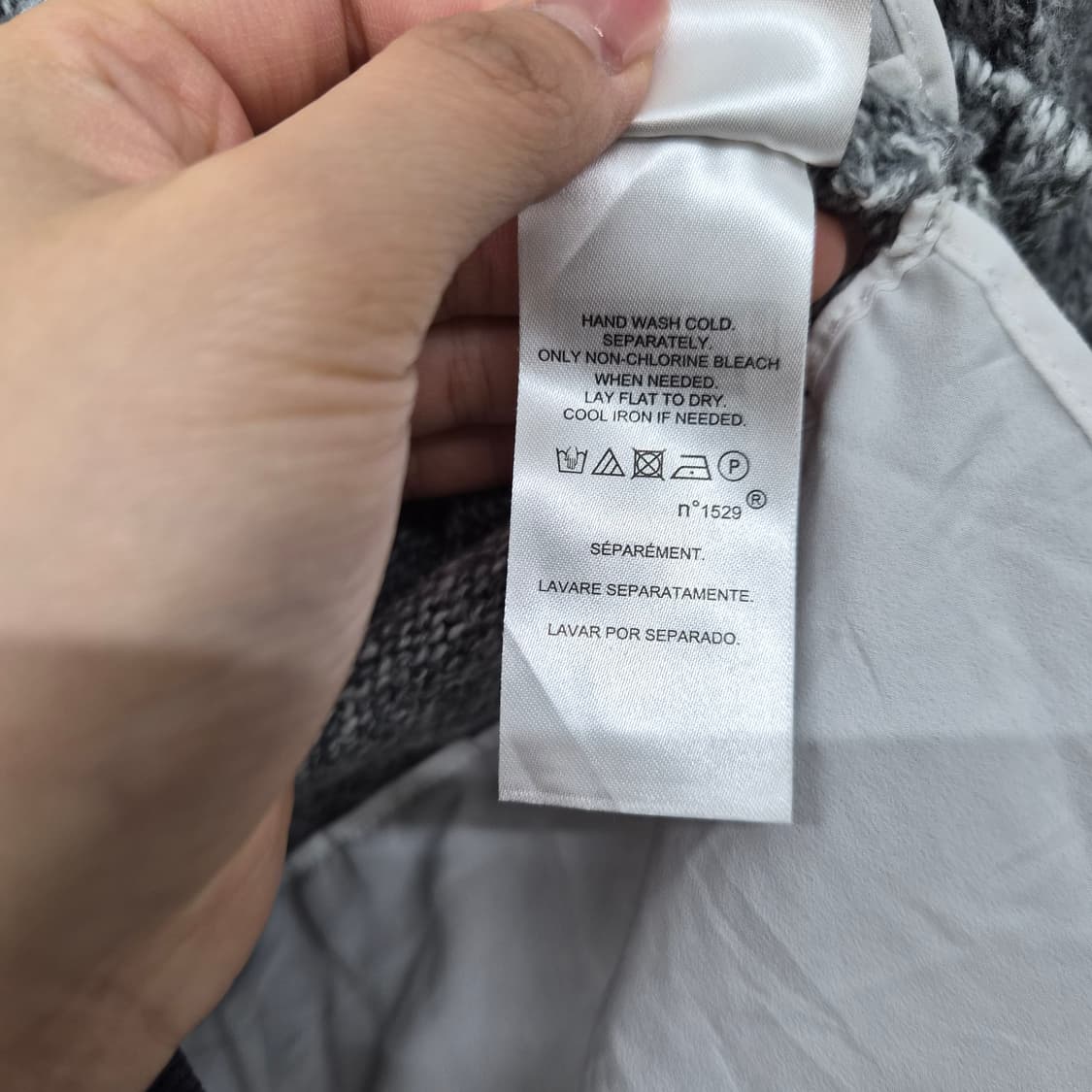 폴로 랄프로렌 회색 레이어드 스타일 니트 남성 XS 상품이미지7