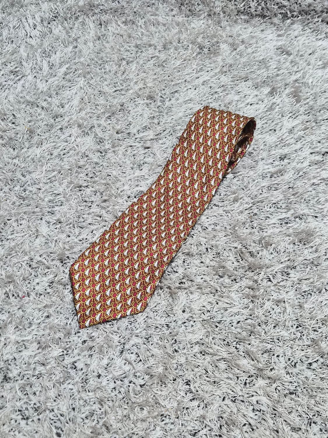 셀린느Celine 금장로고 패턴 넥타이 Free - N39 상품이미지1