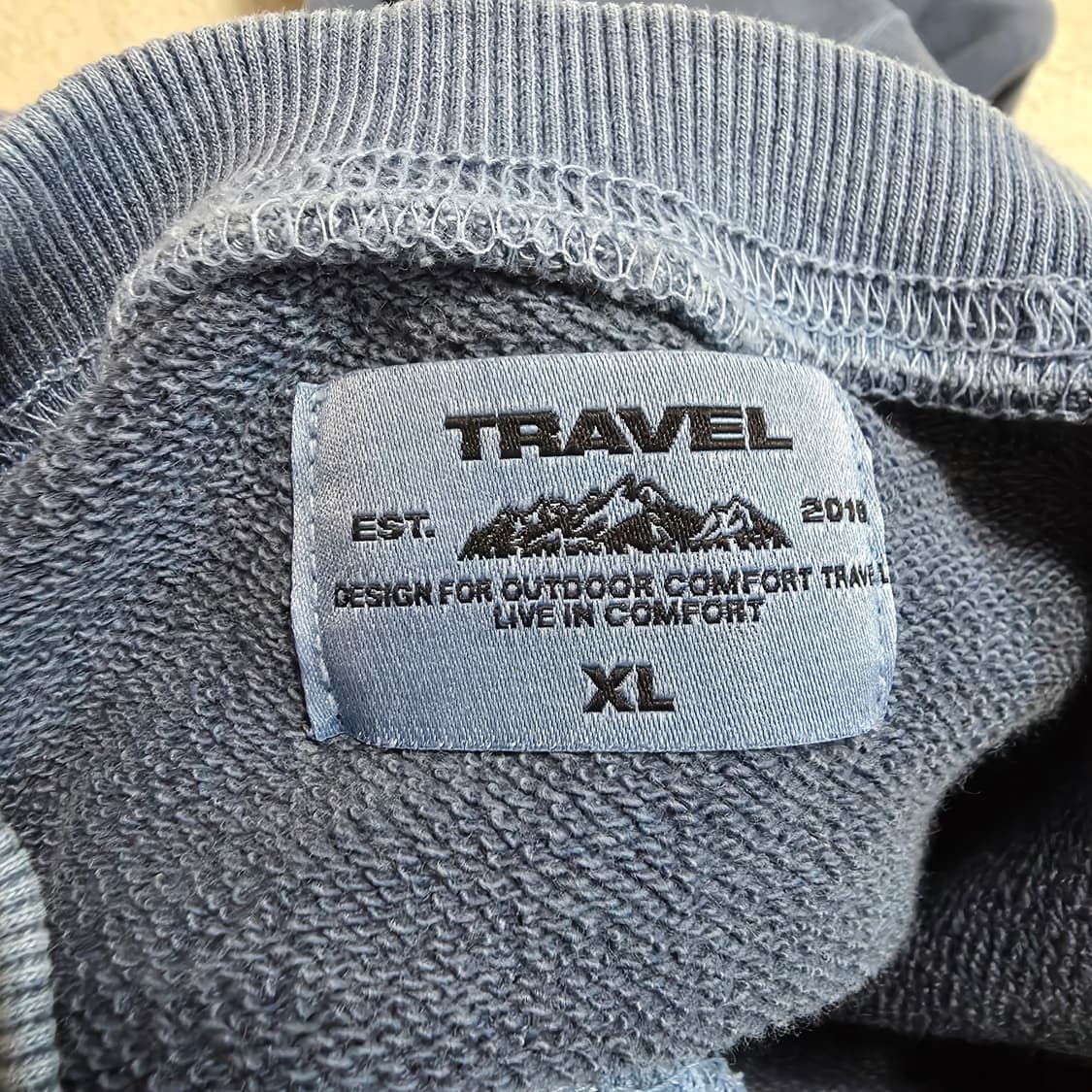 (XL)트래블 바시티 피그먼트 맨투맨 상품이미지5