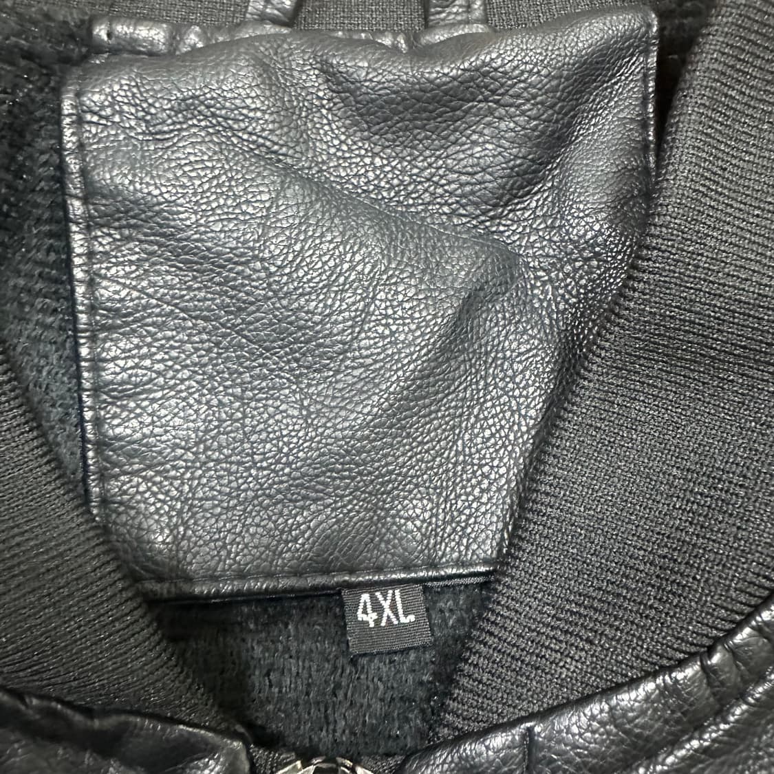 ✨ (바배) 빈티지 패치 레더 블루종 자켓  상품이미지3