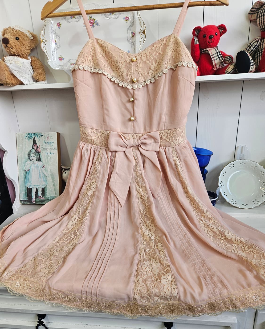 앙크루즈(Ank Rouge)  레이스 리본 원피스 상품이미지3