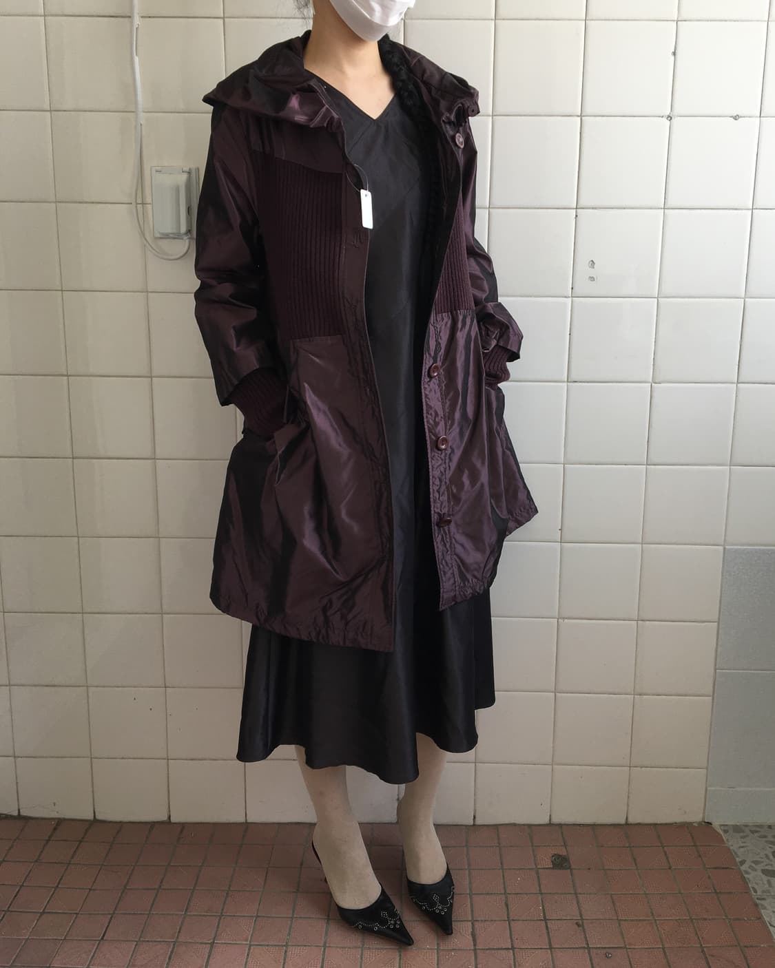 Thick neck line point glossy jacket 상품이미지9
