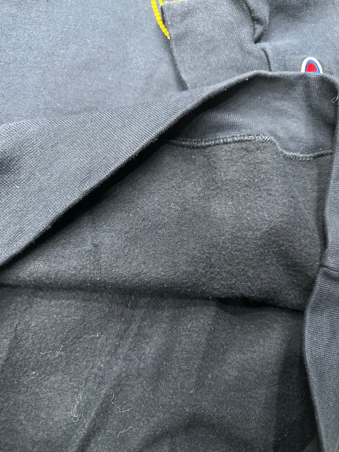 챔피온UCI 어바인 후드티 네이비 옐로우 s 상품이미지5