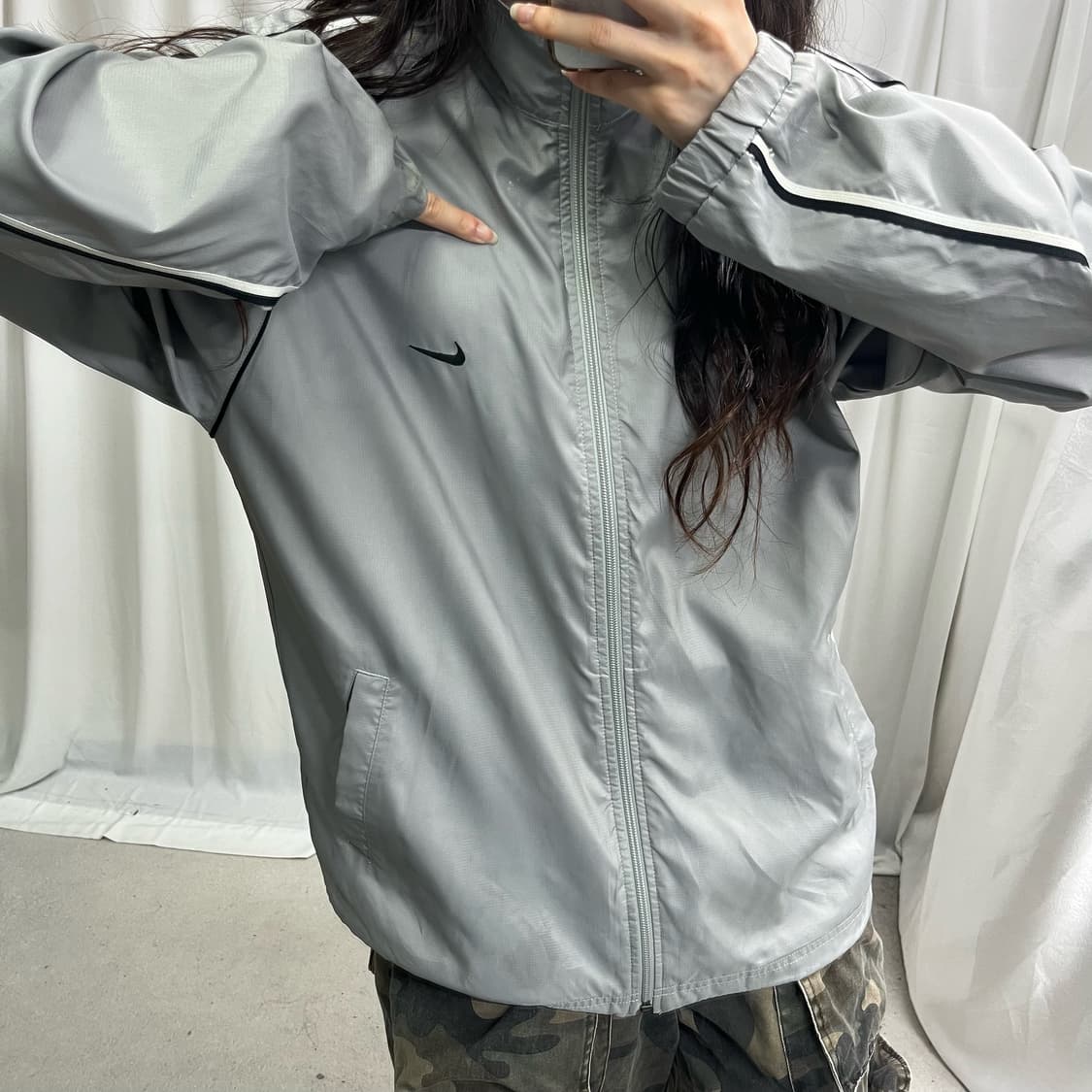 Nike gray 00‘s windbreak jacket 상품이미지3