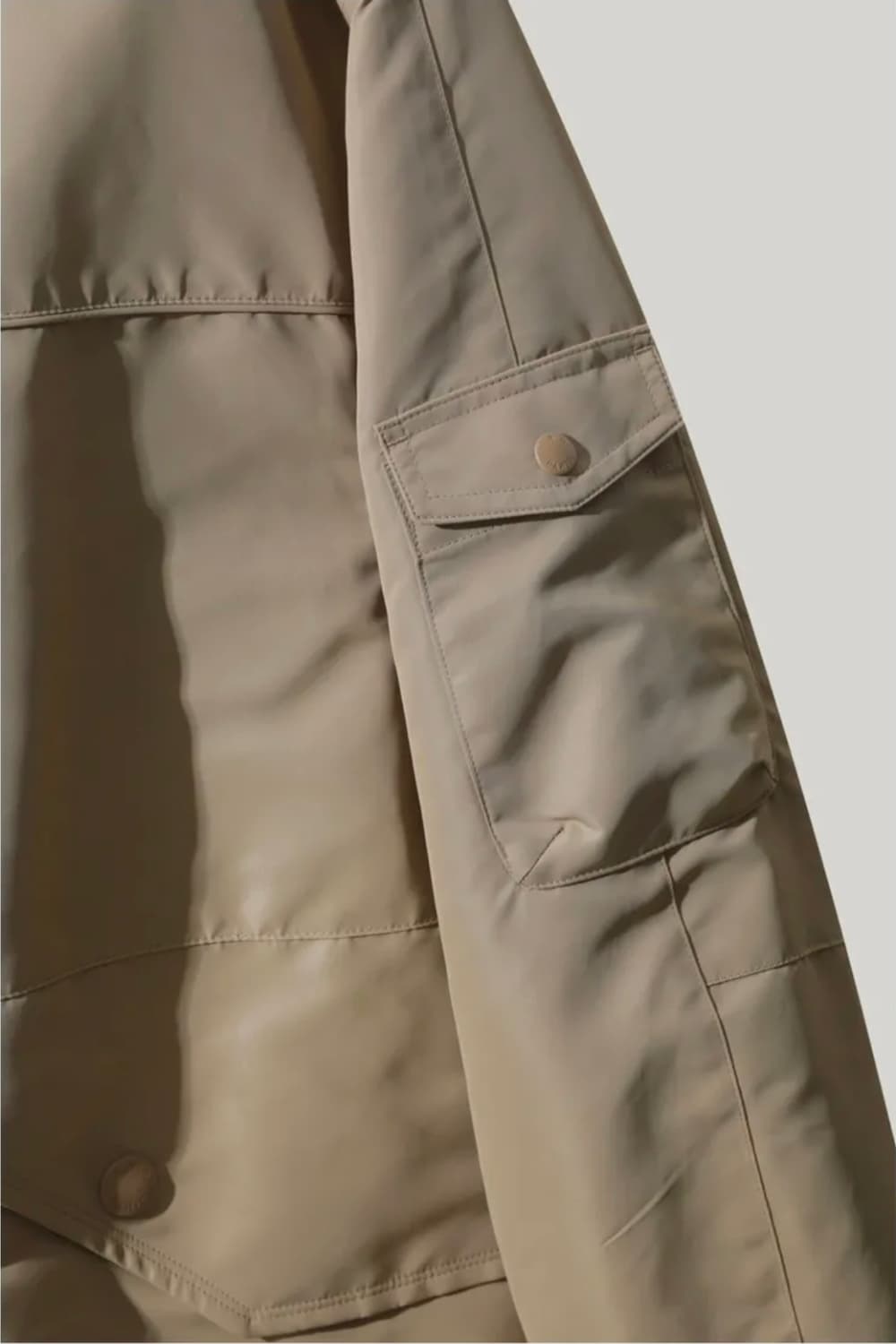 IRO 23FW 이로 나일론 후드 세미오버 자켓 L 베이지 상품이미지5