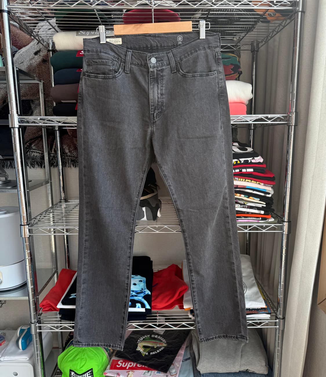 리바이스 빅 e 흑청 데님 팬츠 상품이미지2