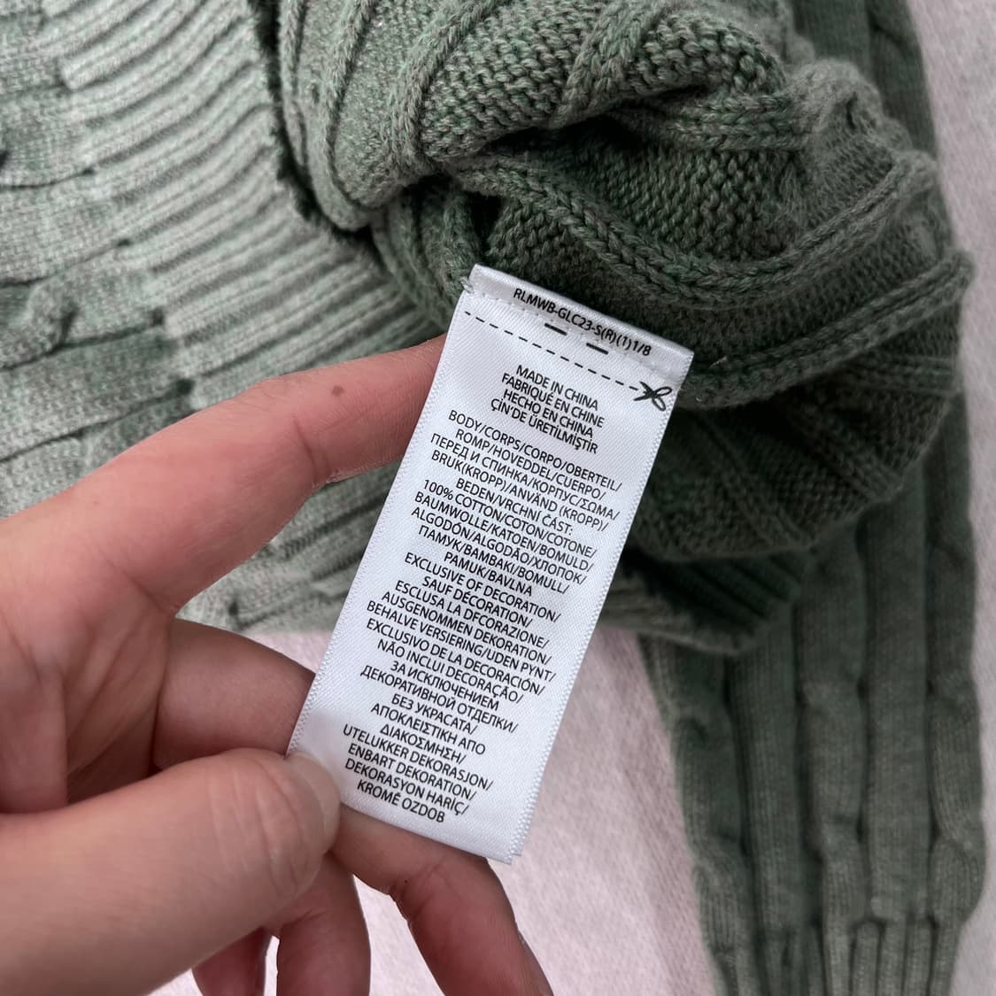 95 폴로랄프로렌 신형라벨 꽈배기 니트 상품이미지6