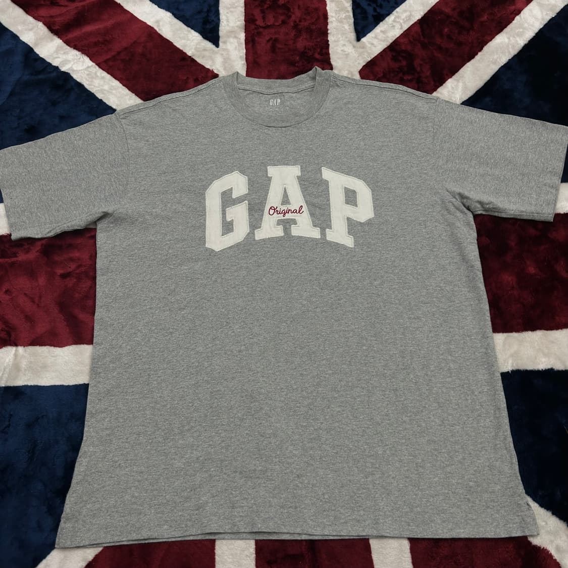 [L]GAP 로고 아치 반팔/그레이 상품이미지2