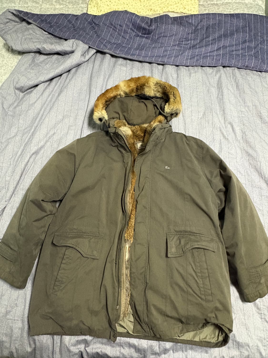 라코스테 퍼 후드코트 (내피탈부착) 상품이미지1