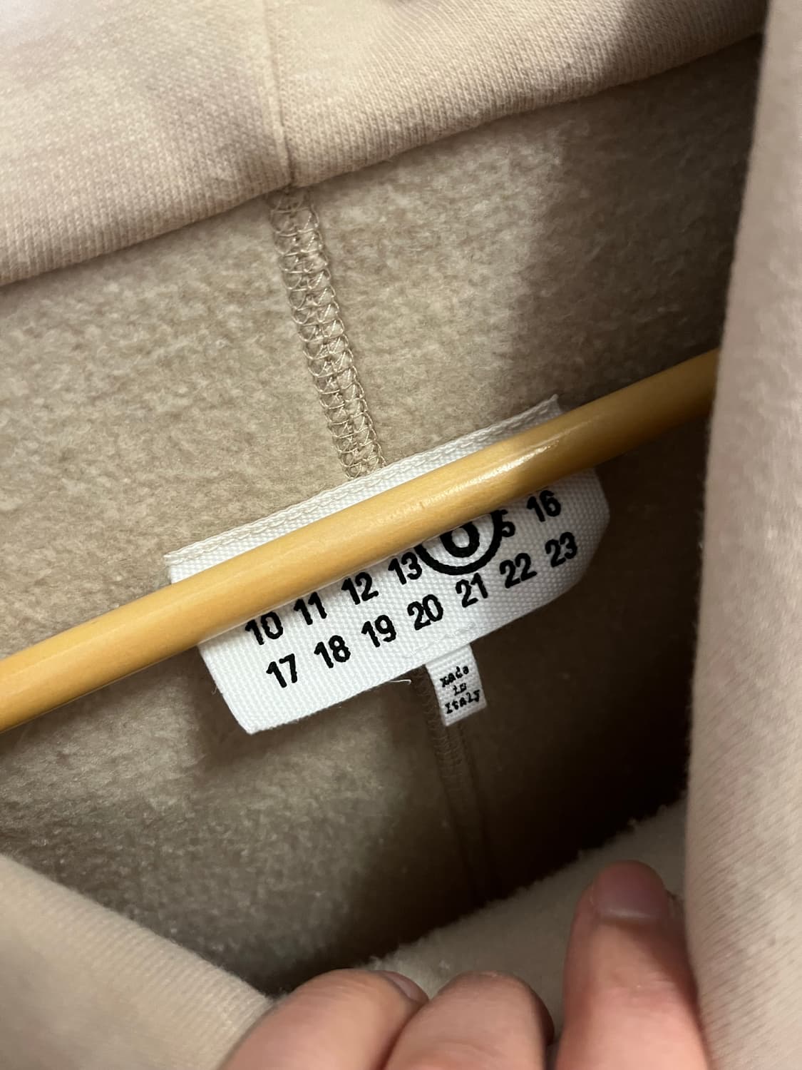 마르지엘라 기모 후드 새상품급 상품이미지6