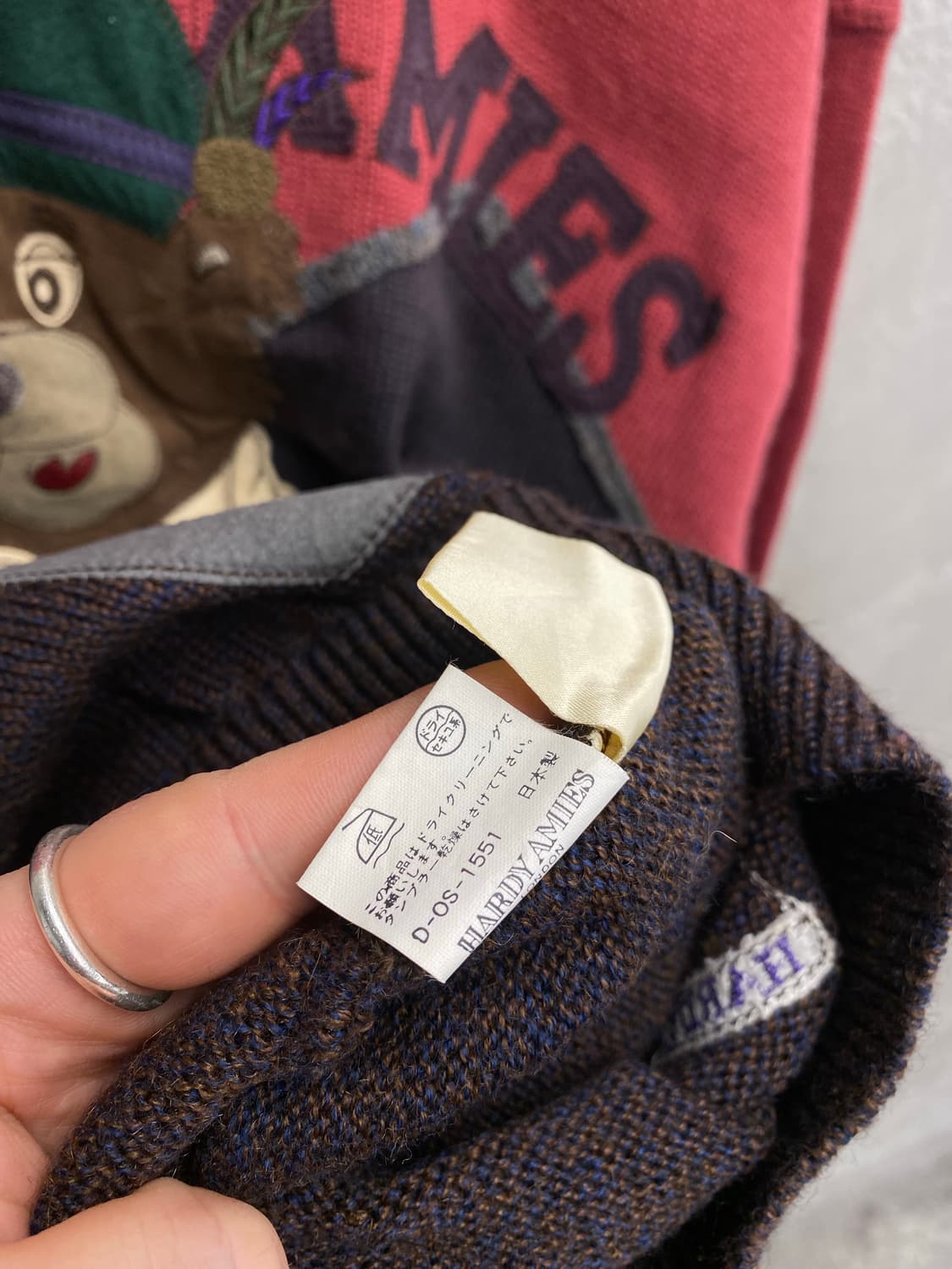 [L] 90s HARDY AMIES 하디에이미스 빈티지 울 니트 상품이미지6