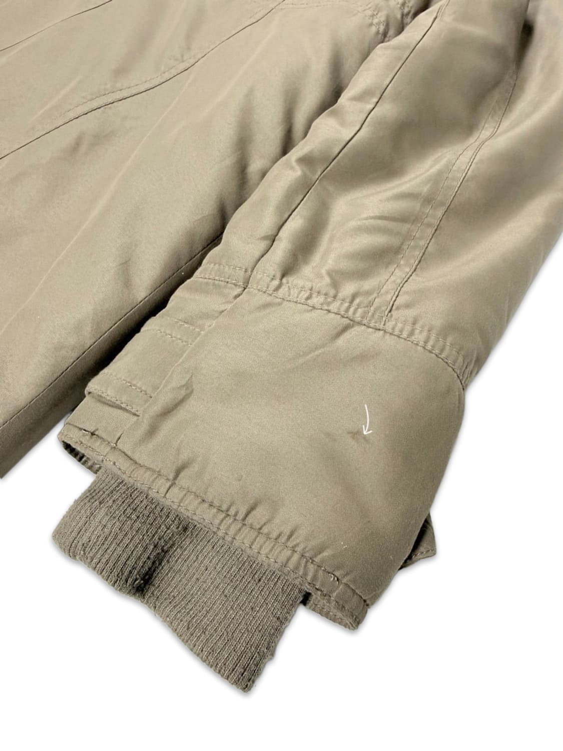 빈티지 베이지브라운 퍼 패딩 야상 상품이미지7