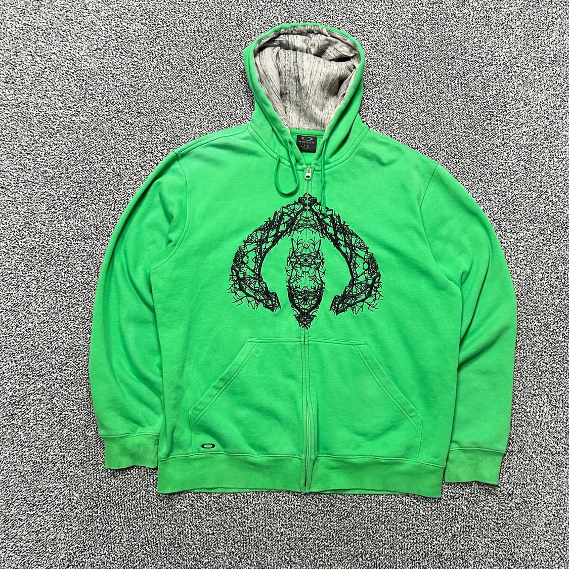 오클리(Oakley)그린 로고 후드집업 상품이미지1