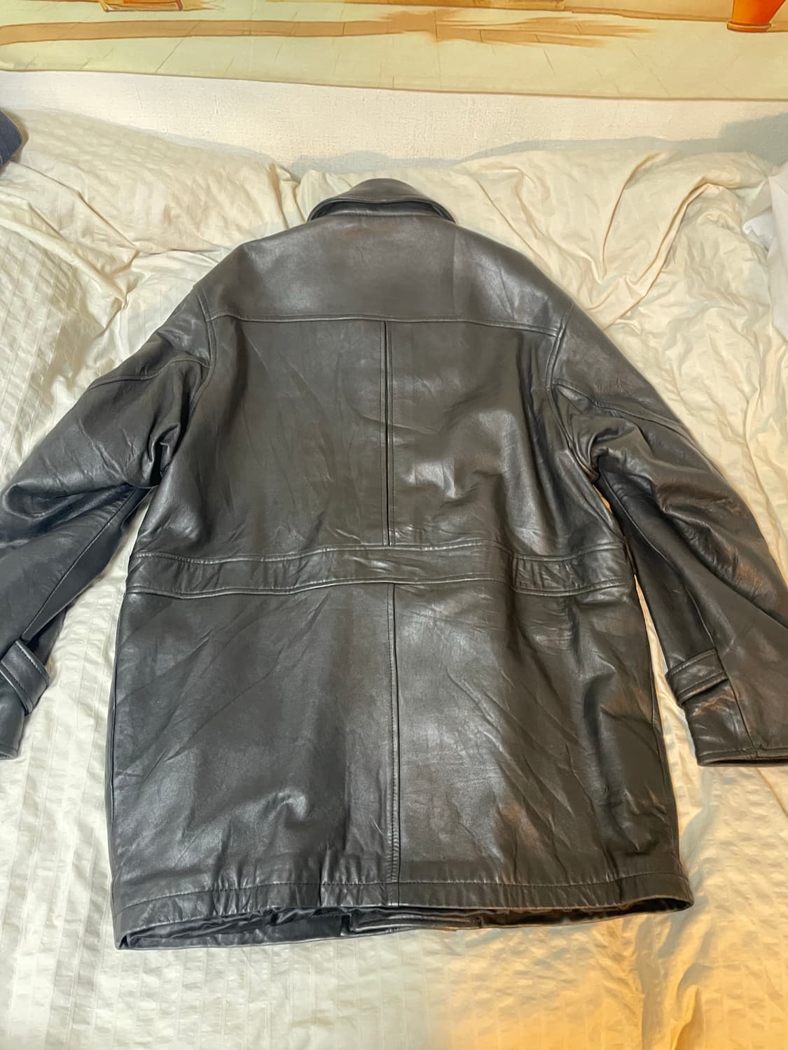 XL 빈티지 양가죽 레더 카코트 상품이미지3