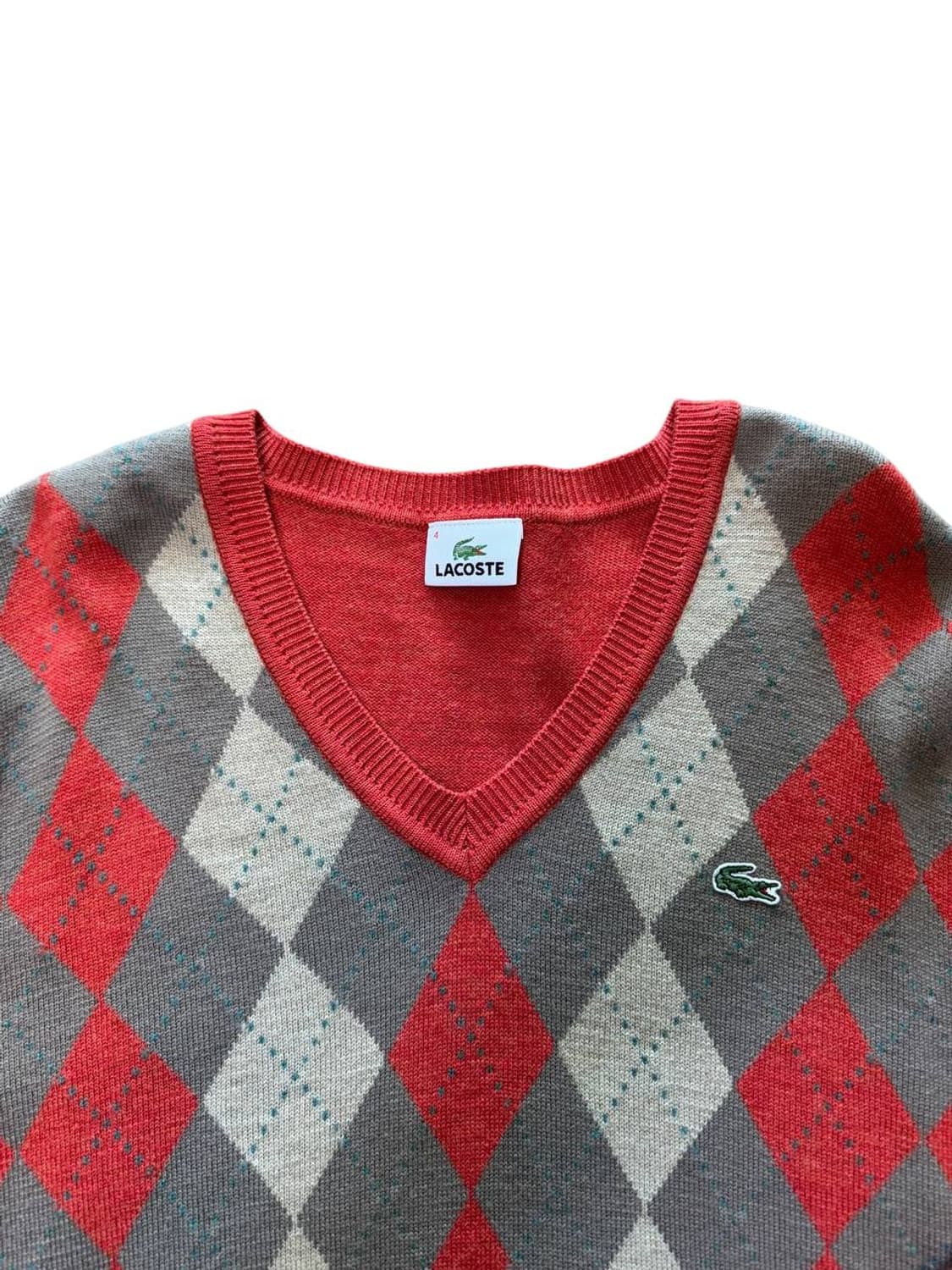 라코스테 아가일 니트 상품이미지3