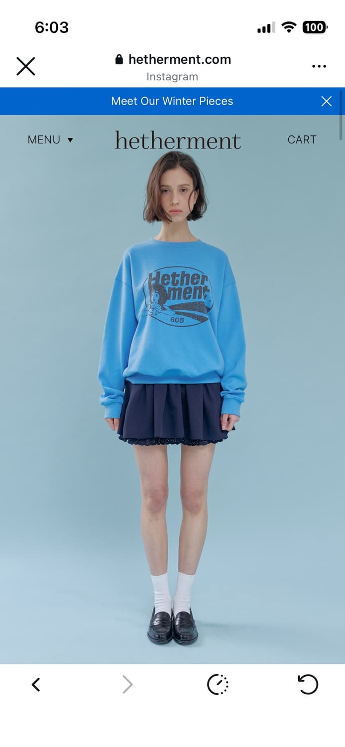 헤더먼트 맨투맨  상품이미지1