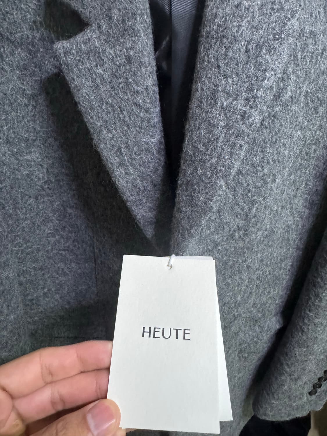 호이테 ALPACA SQUARE WOOL SINGLE JACKET (CH 상품이미지3