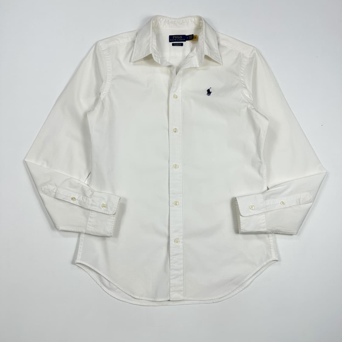 폴로 랄프로렌 클래식핏 여성 솔리드 셔츠 화이트 여성M 상품이미지1