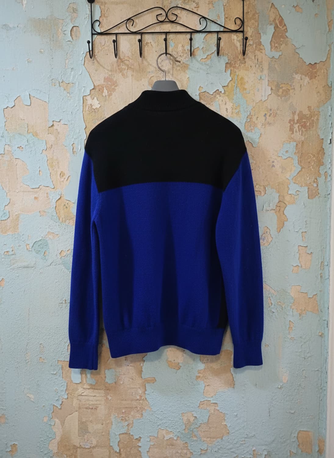 Zishen Homme 남성 배색 반집업 니트 95 상품이미지2