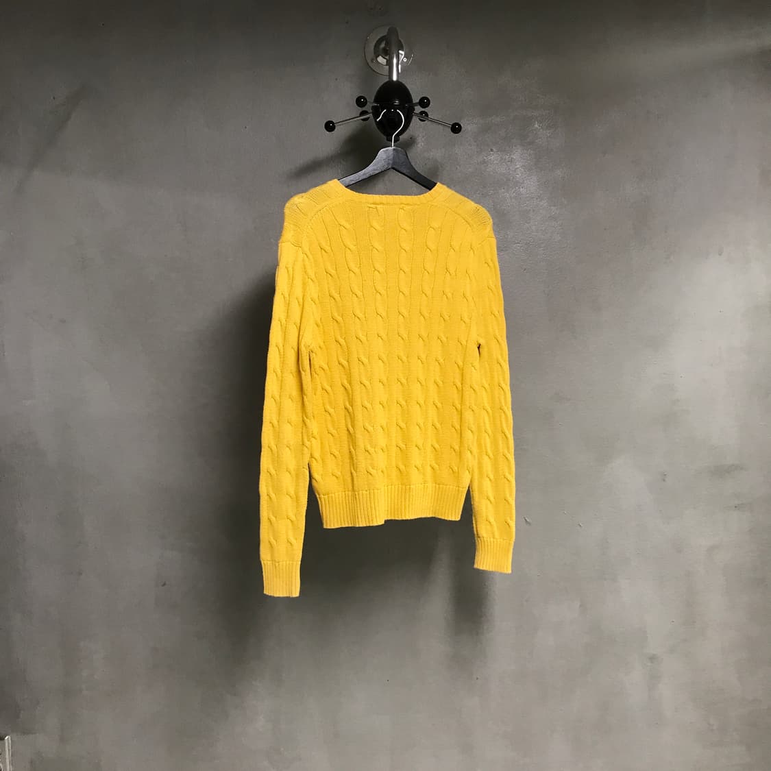 폴로 랄프로렌 케이블 니트 옐로 XS 상품이미지7