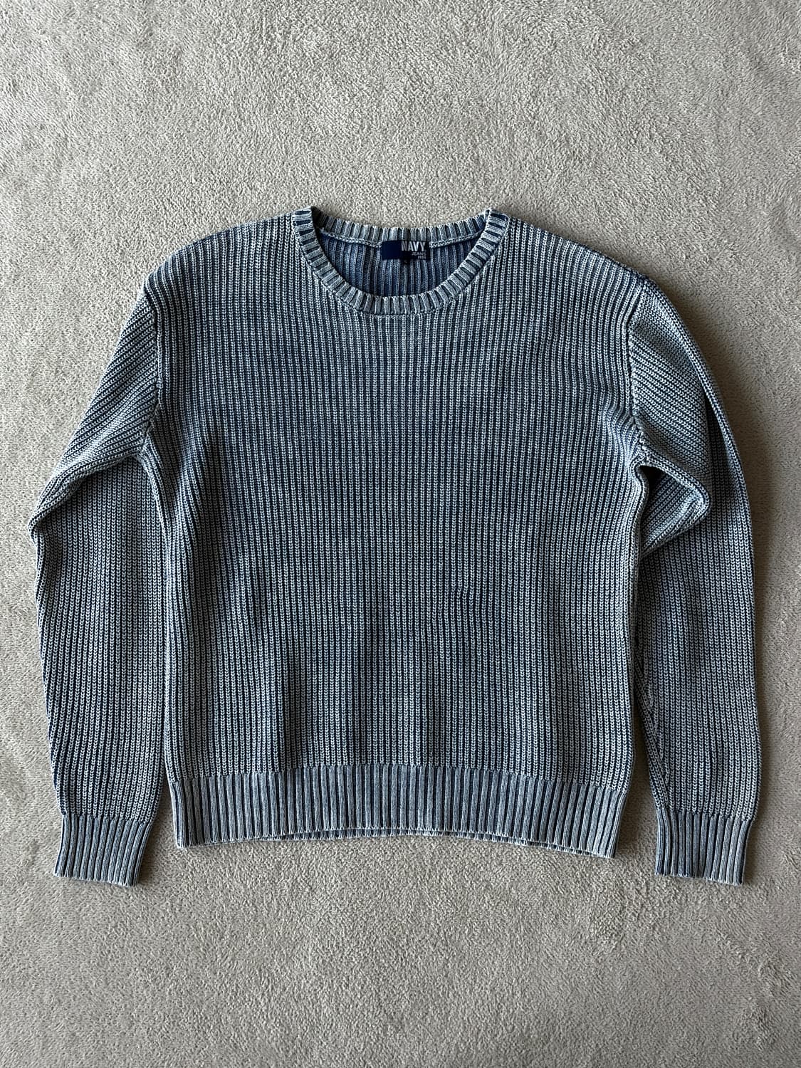 NAVY JEANS 워시드 니트 상품이미지2