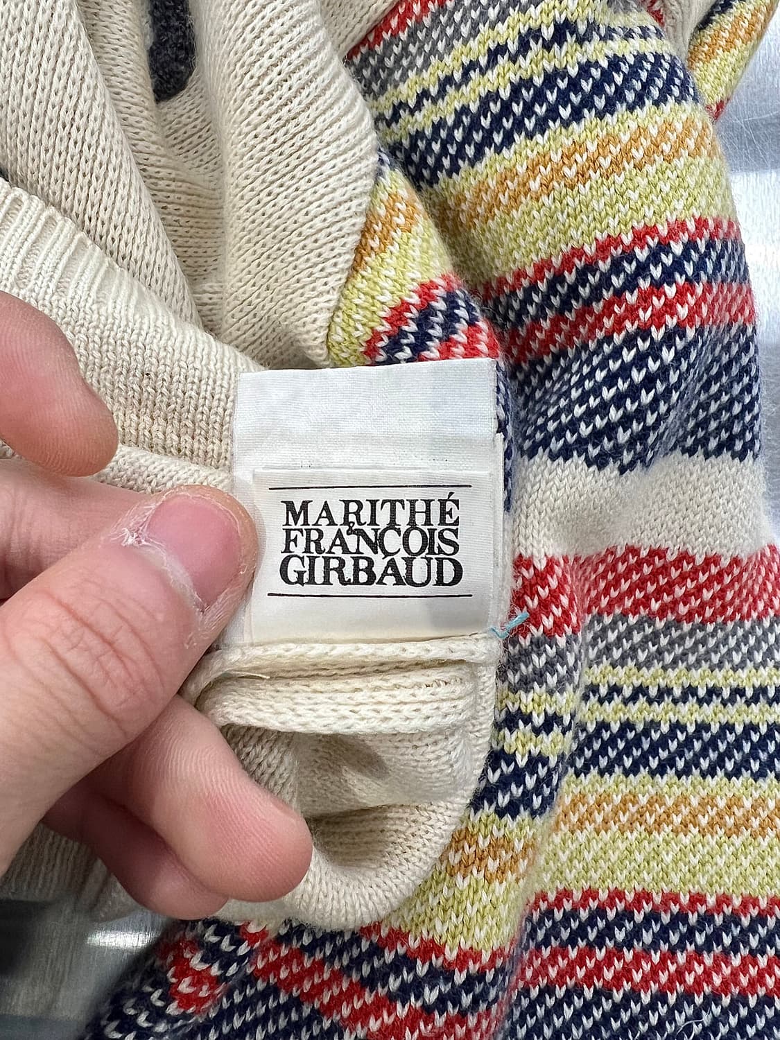 90s 마리떼 프랑소와 저버 맥시칸 줄스 후디 니트 스웨터 상품이미지10