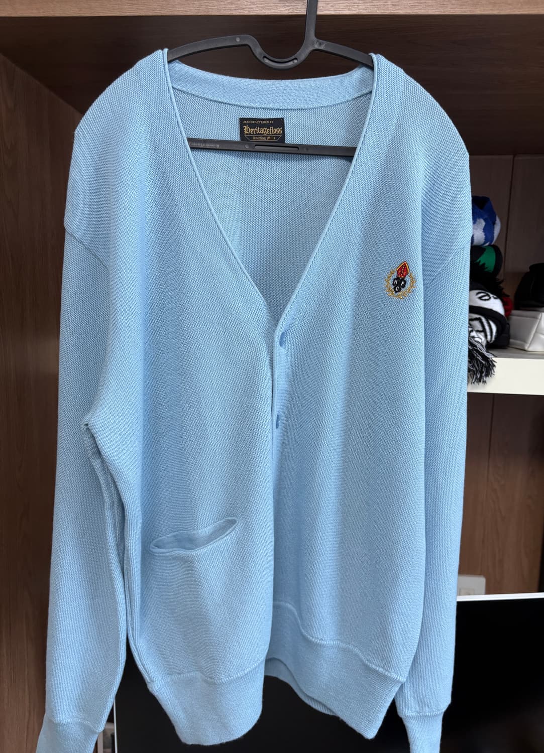헤리티지플로스 가디건 스카이블루 M 상품이미지1