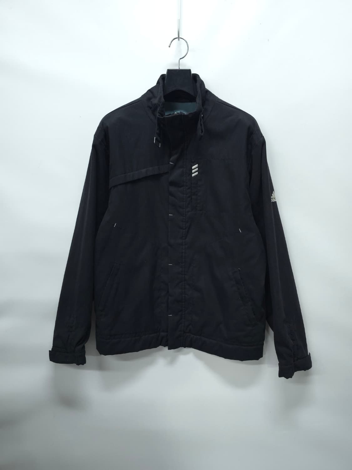 아디다스 3선 스트라이프 블랙 하이넥 봄가을 자켓(95~100) 상품이미지1