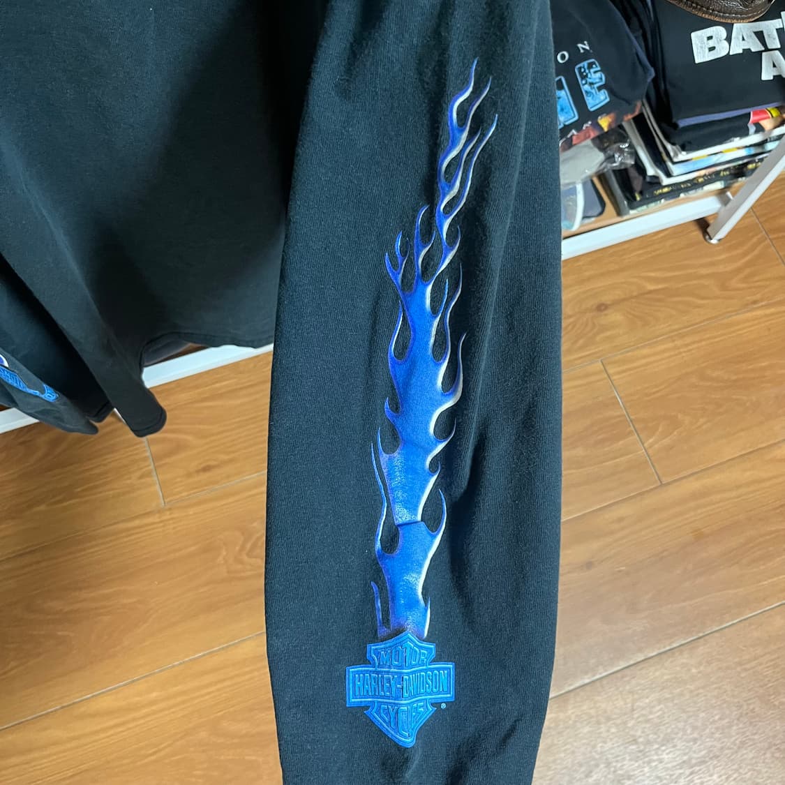 Harley Davidson Blue Flame Long Sleeve 상품이미지3
