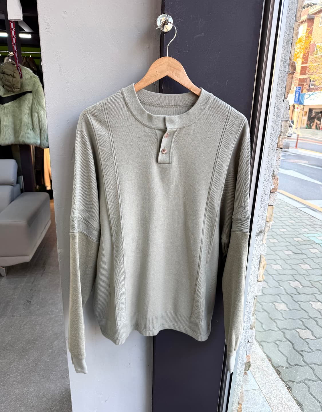 105/ 시스템옴므 21FW 쿼터하프 니트 상품이미지3