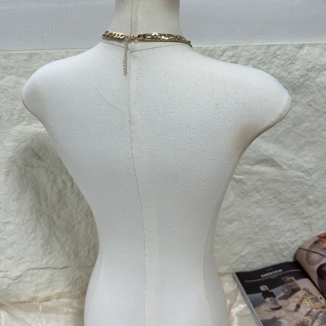 빈티지  쿠바체인 꽈배기체인 레이어드 목걸이 상품이미지3