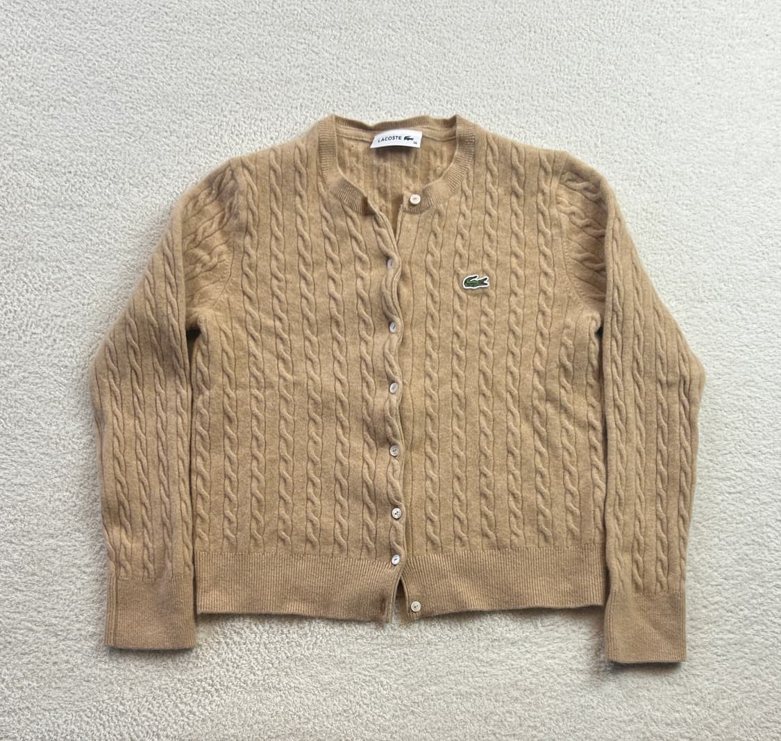 라코스테 꽈배기 가디건 상품이미지1