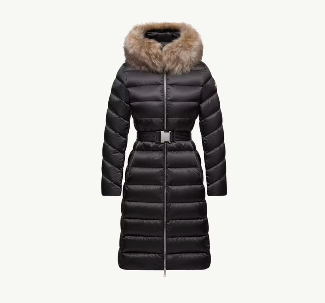 몽클레어 리어지 롱 다운 패딩 블랙베이지 1사이즈 상품이미지1