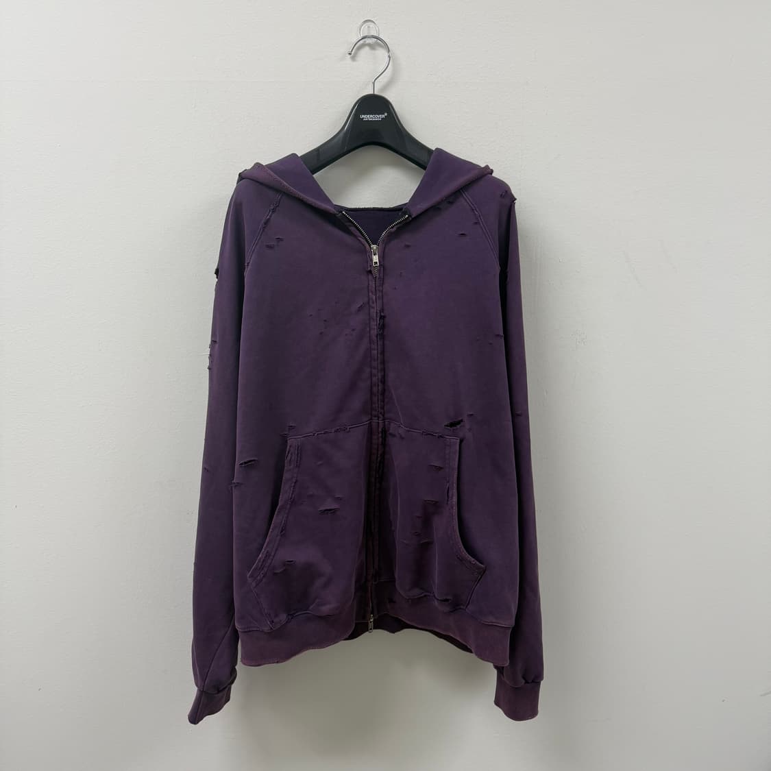 디스트로이드 후드집업 (vintage purple) 상품이미지2