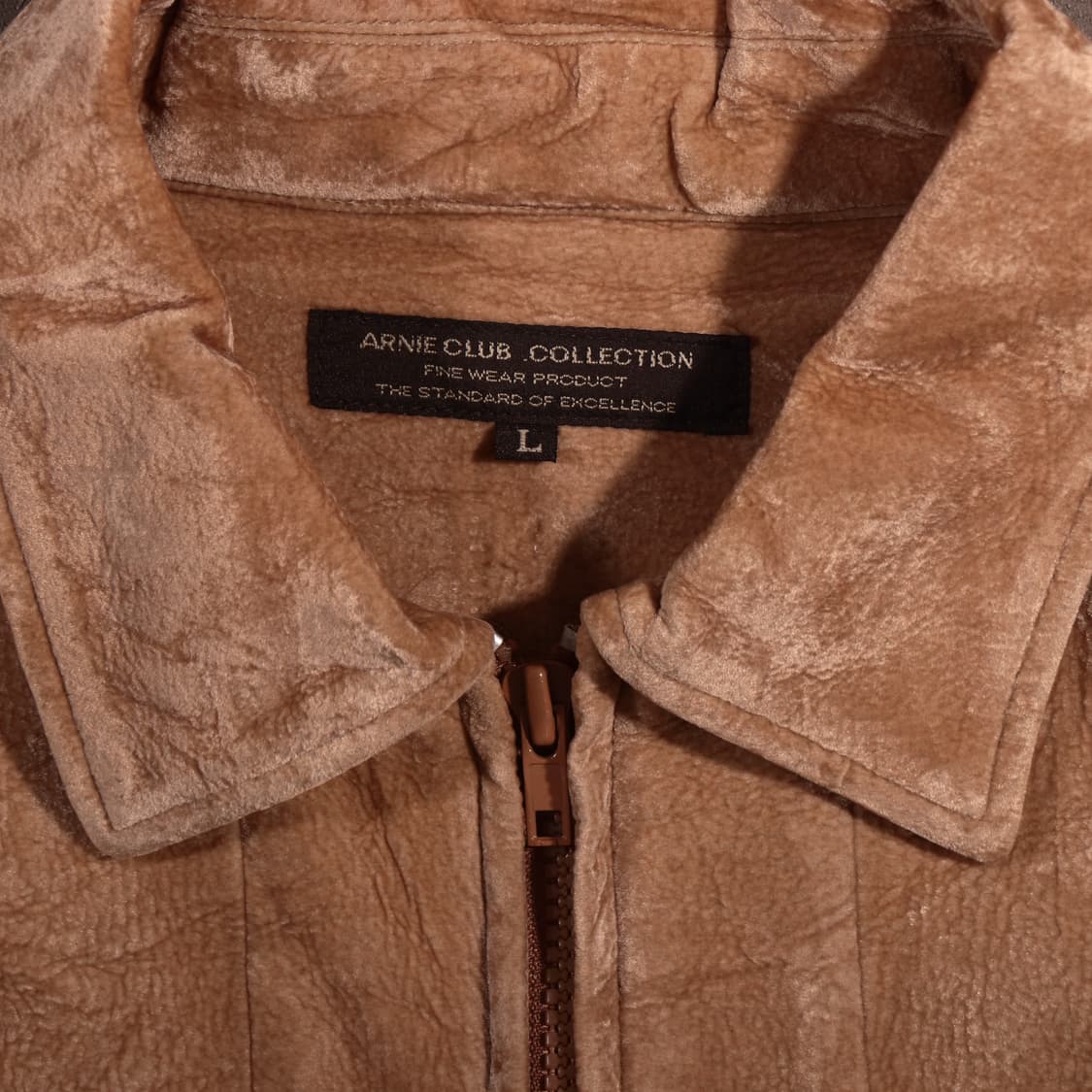 일본빈티지 스웨이드 벨벳 집업자켓 상품이미지3