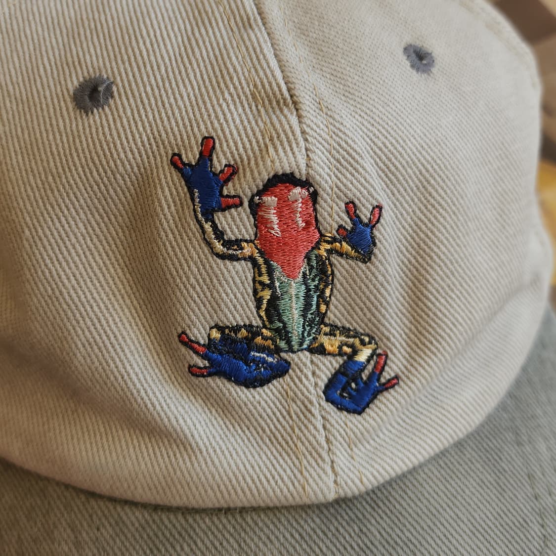 90s 빈티지 모자 애니멀 캡모자 트러커캡 미국 빈티지 독화살개구리 상품이미지3