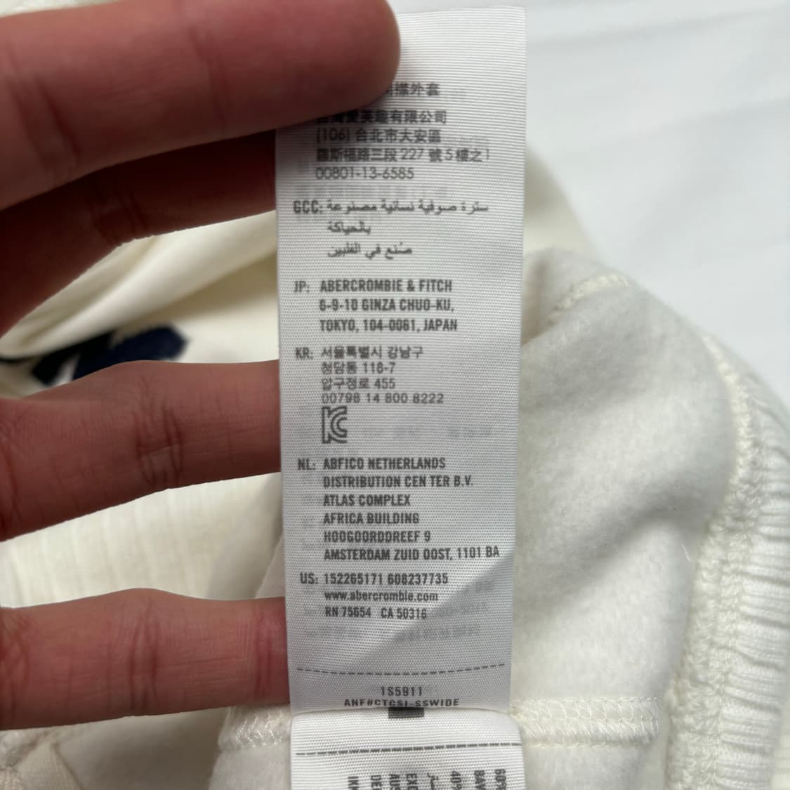 아베크롬비 y2k 빈티지 화이트 후드집업 M 상품이미지9