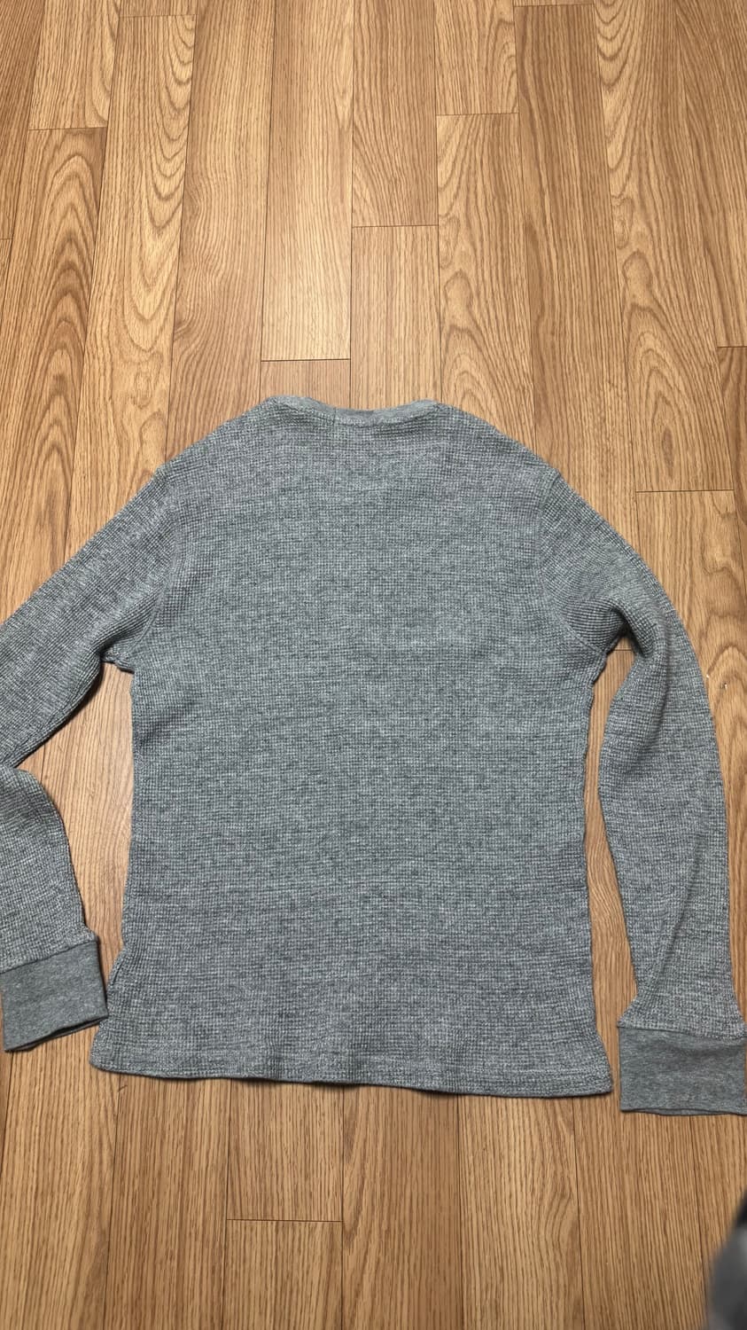 폴로 와플 롱슬리브 그레이 XL (실측L) 상품이미지2